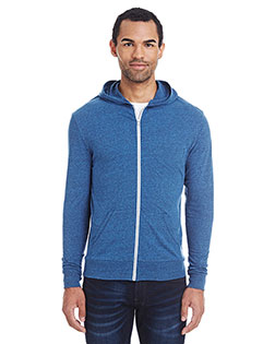 Threadfast Apparel 302Z Unisex 8.08 oz Triblend Full-Zip Light Hoodie at GotApparel