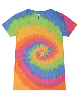 Tie-Dye 1075CD  Ladies' V-Neck T-Shirt at GotApparel