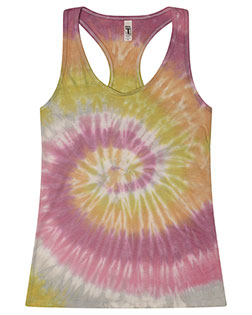 Tie-Dye 3400 Ladies' Racerback Tank at GotApparel