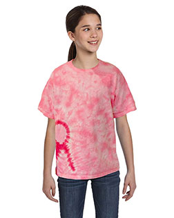 Tie-Dye CD1150Y Pink Ribbon T-Shirt at GotApparel
