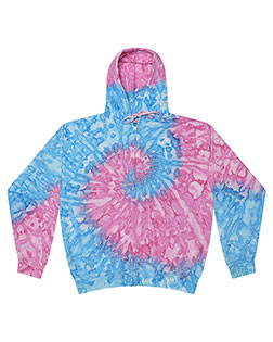 Tie-Dye CD8888 Men D Full-Zip Hooded Sweatshirt at GotApparel