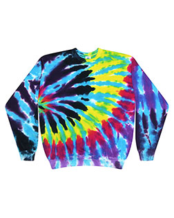 Tie-Dye H8100 Men 8.5 oz 80/20 crew neck fleece at GotApparel