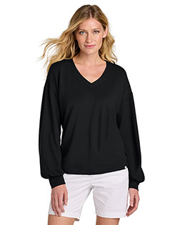 TravisMathew TM1LD009 Women's Long Weekend V-Neck at GotApparel