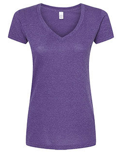 Tultex 244 Women 's Poly-Rich V-Neck T-Shirt at GotApparel