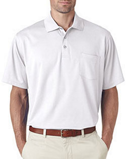 UltraClub 8210P Men Cool & Dry Mesh Pique Polo with Pocket at GotApparel