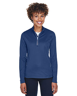UltraClub 8230L Women Cool & Dry Sport 1/4-Zip Pullover at GotApparel