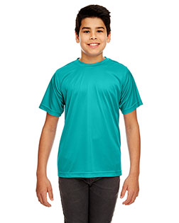 Ultraclub 8420Y Boys Cool & Dry Sport Performance Interlock Tee at GotApparel