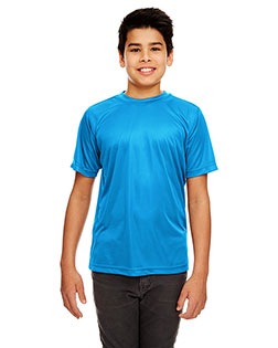 Ultraclub 8420Y Boys Cool & Dry Sport Performance Interlock Tee at GotApparel
