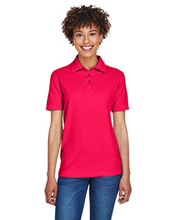 Ultraclub 8541 Women Whisper Pique Polo at GotApparel