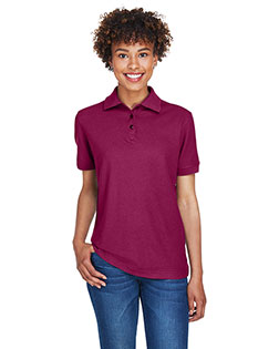 Ultraclub 8541 Women Whisper Pique Polo at GotApparel