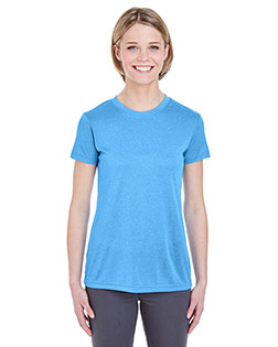 UltraClub 8619L Women Cool & Dry Heather Performance Tee at GotApparel