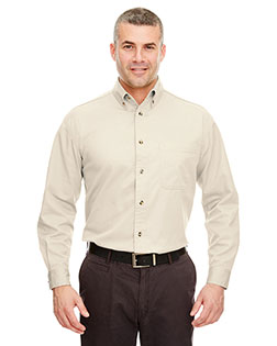 Ultraclub 8960C Men Cypress Long-Sleeve Twill With Pocket at GotApparel