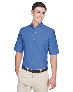 Ultraclub 8972 Men Classic Wrinkle-Free Short-Sleeve Oxford at GotApparel