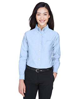 Ultraclub 8990 Women Classic Wrinkle-Free Long-Sleeve Oxford at GotApparel