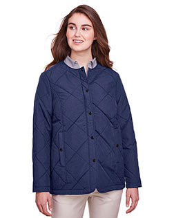 Ultraclub UC708W Women Ladies' Dawson Quilted Hacking Jacket at GotApparel