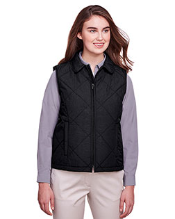 Ultraclub UC709W Women Ladies' Dawson Quilted Hacking Vest at GotApparel