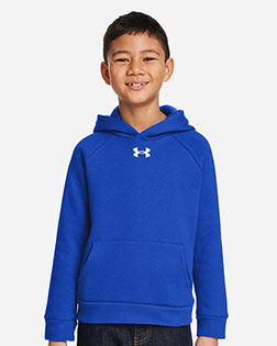 Under Armour 1379792 Youth Rival Fleece Hooded Sweatshirt at GotApparel