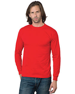 Bayside BA2955 Men 6.1 oz Cotton Long Sleeve T-Shirt at GotApparel