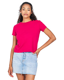 US Blanks US521 Women Short Sleeve Crop T-Shirt at GotApparel