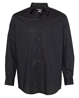 Van Heusen 13V5052 Men Broadcloth Point Collar Solid Shirt at GotApparel
