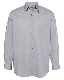Van Heusen 13V5052 Men Broadcloth Point Collar Solid Shirt at GotApparel