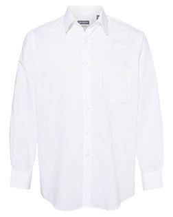 Van Heusen 13V5052 Men Broadcloth Point Collar Solid Shirt at GotApparel