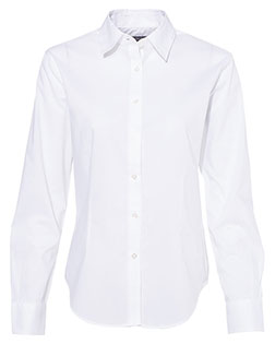 Van Heusen 13V5053 Women 's Cotton/Poly Solid Point Collar Shirt at GotApparel