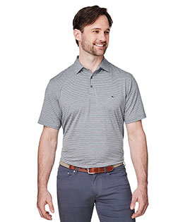 vineyard vines G012426 Men's Bradley Stripe Sankaty Polo at GotApparel