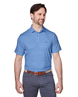 vineyard vines G012426 Men's Bradley Stripe Sankaty Polo at GotApparel
