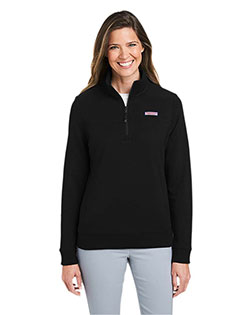 Vineyard Vines K002795 Women’s Collegiate Shep Quarter-Zip Sweatshirt at GotApparel