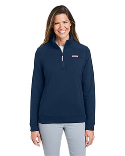 Vineyard Vines K002795 Women’s Collegiate Shep Quarter-Zip Sweatshirt at GotApparel