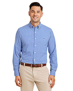 Vineyard Vines W012060 Men's On-The-Go Nylon Gingham Shirt at GotApparel