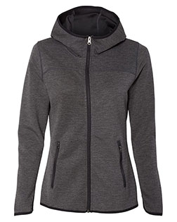Weatherproof W18700 Women 's HeatLast™ Fleece Tech Full-Zip Hooded Sweatshirt at GotApparel