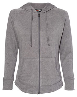 Weatherproof W20121 Women ’s HeatLast™ Fleece Faux Cashmere Full-Zip Hooded Sweatshirt at GotApparel