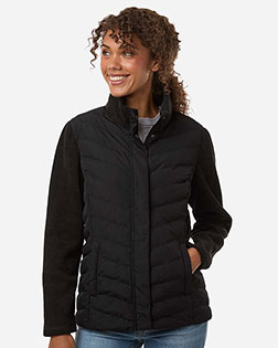 Weatherproof W26719 Women's Mixed Media Chevron Jacket at GotApparel