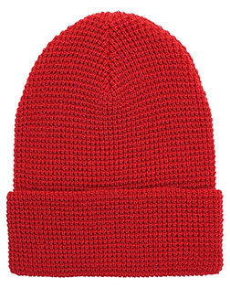YP Classics 2501KC Waffle Cuffed Beanie at GotApparel