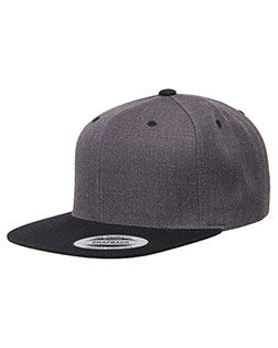 Yupoong 6089MT Unisex Heather Two-Tone Adjustable Wool Cap at GotApparel