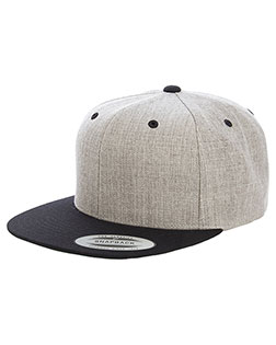 Yupoong 6089MT Unisex Heather Two-Tone Adjustable Wool Cap at GotApparel